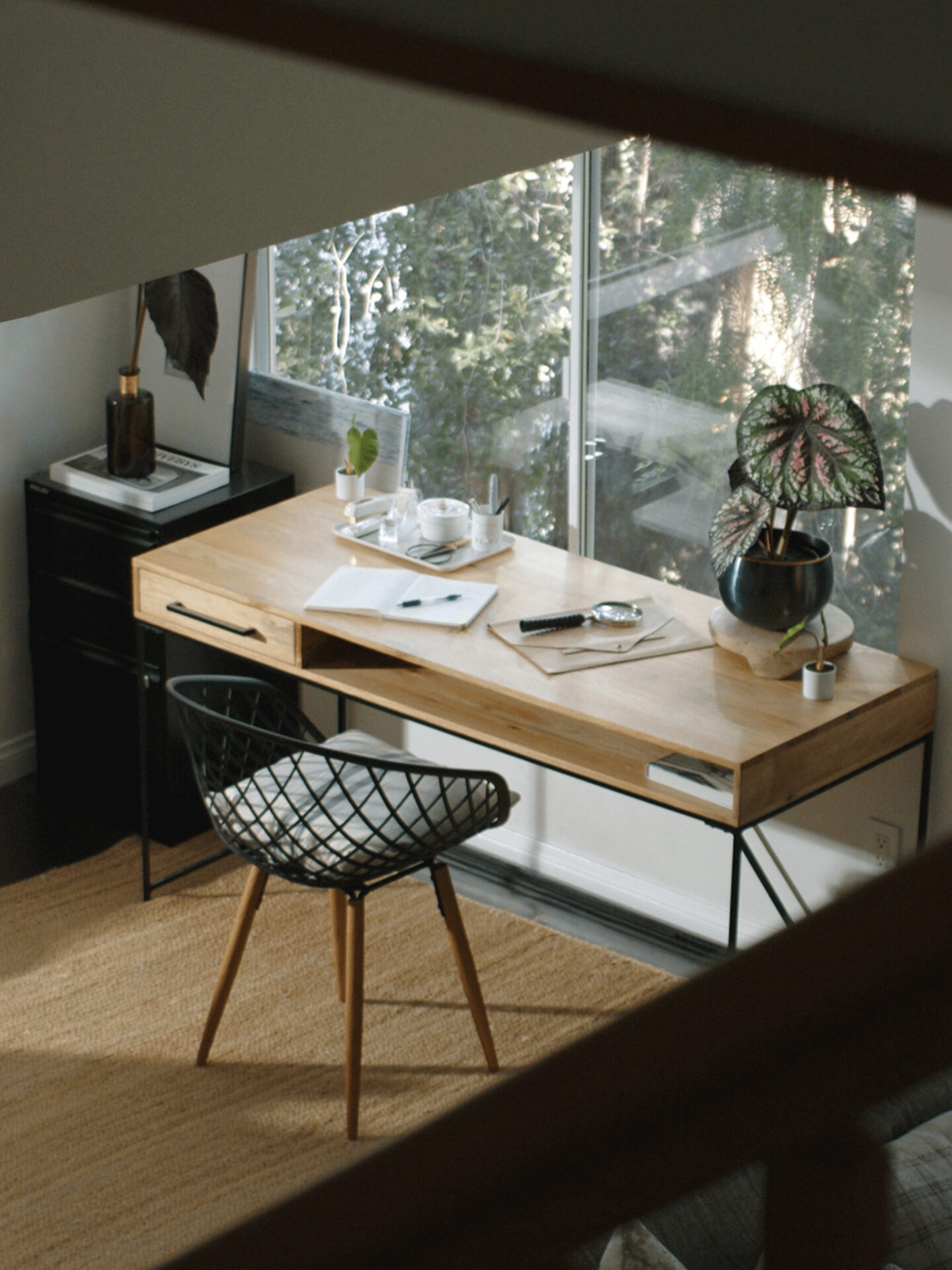 Artificial Painted Leaf Begonia – 21″H