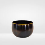 Kanpur Round Metal Black Planter