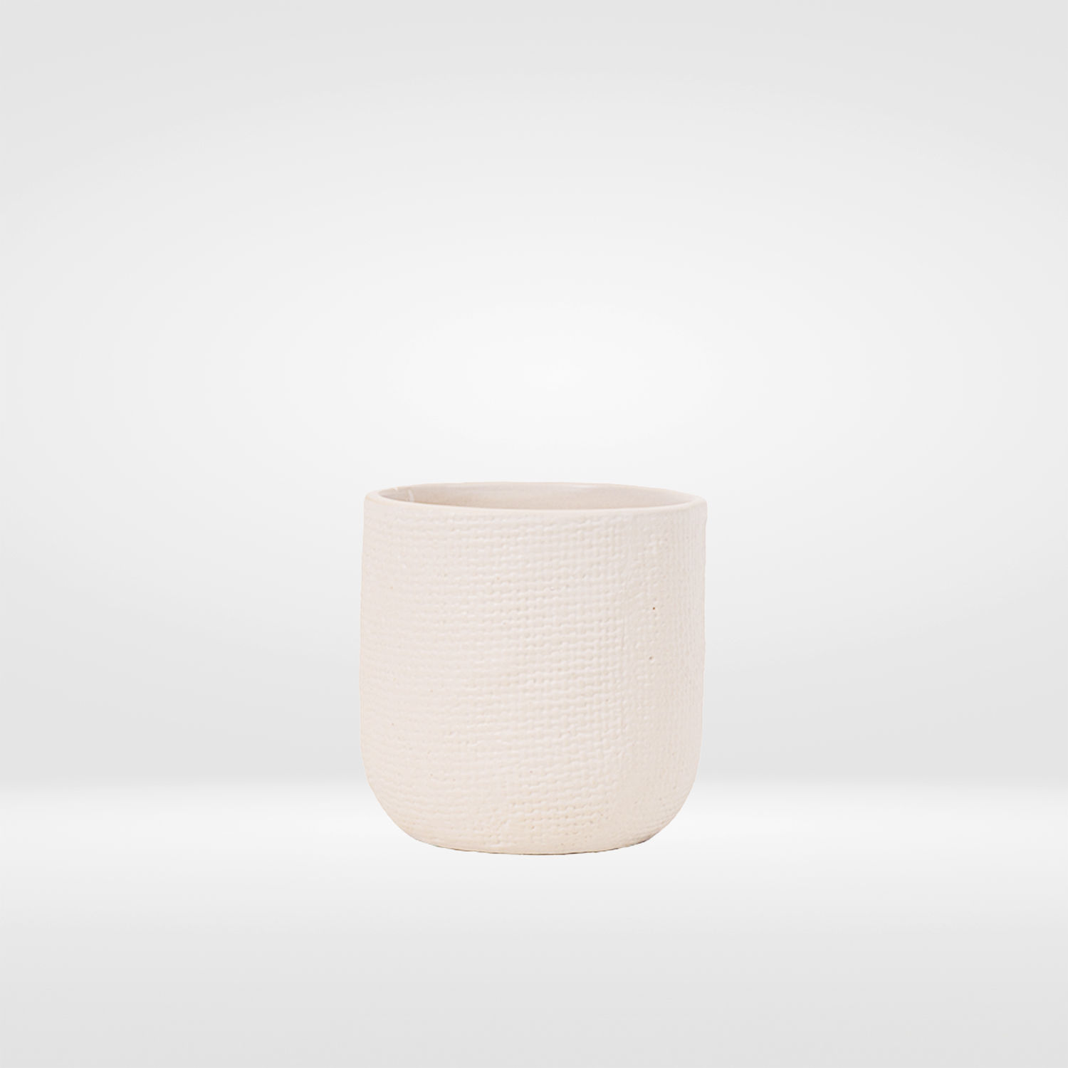 AB49400006.WH Maverick Ceramic Succulent Pot Planter - 3”H