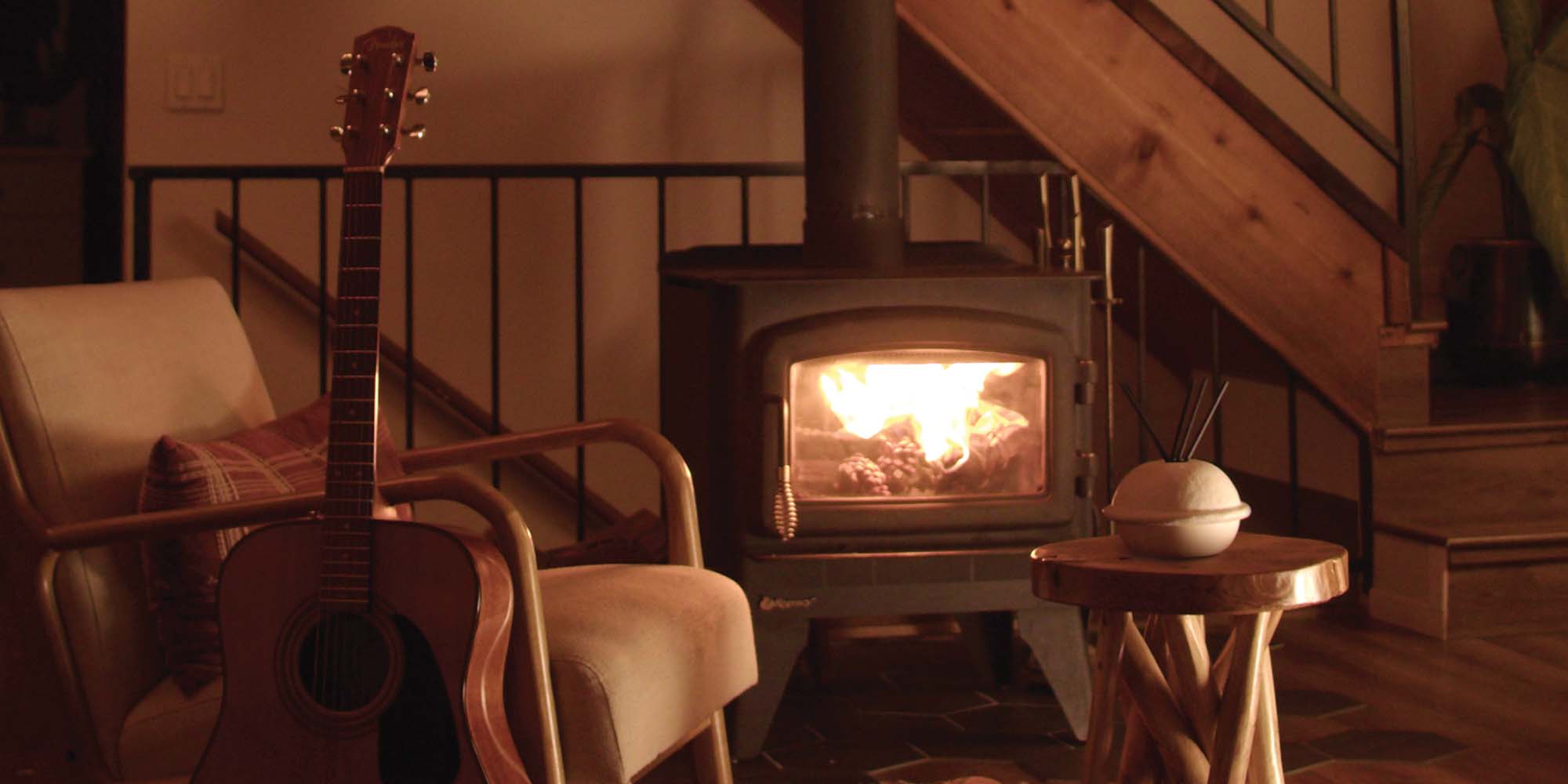 Cozy Home Decor Fireplace Living Room